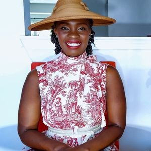 Toile print Linen Dress. Elegant summer Dress